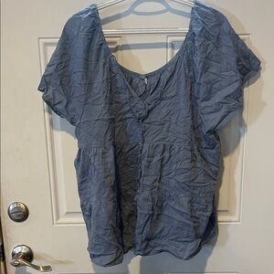 Old Navy Women's Slate Blue Blouse